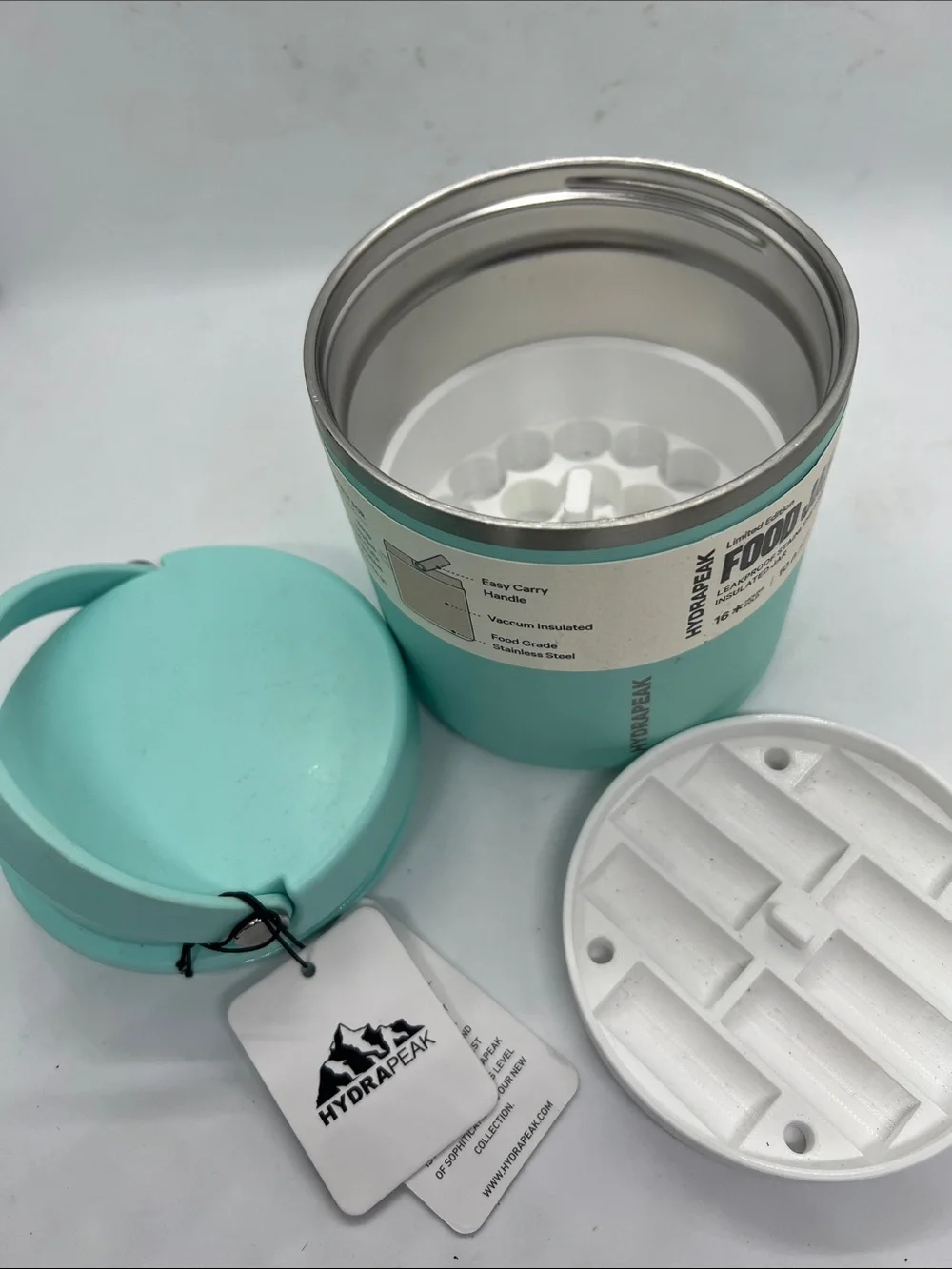 Hydrapeak Food Jar Insulated Stainless Steel Plus Peptide Storage Container NWT